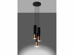 Cluster Drop Nero, Rame GU10 Cluster Drop , Cobre GU10^Sollux Lighting New