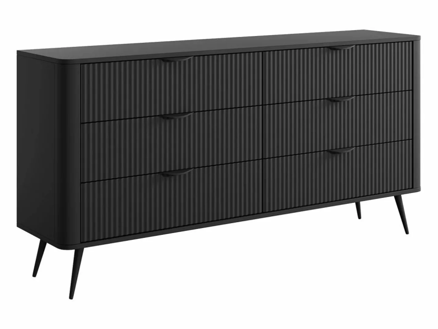 Vente-unique Cómoda 6 cajones color - ELONARIA de Pascal Morabito Negro New