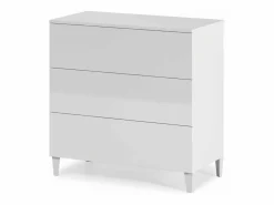 Loungitude Cómoda 3 cajones Loft - L80 cm Blanco Clearance