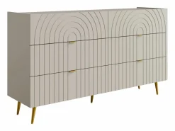 Vente-unique Cómoda 6 tiroirs en color - NORSIM de Pascal MORABITO Beige Outlet