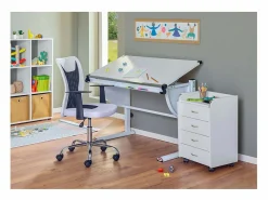 ebuy24 Cajonera De Escritorio|Cómoda archivadora de oficina con ruedas Prosar, 4 cajones color .