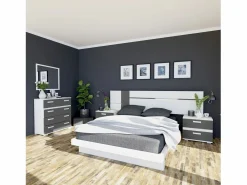 duehome Cómoda Ataneq Blanco - Grafito Marru00f3n