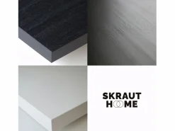 Cómoda, Cajonera, 57x35x75cm, Dormitorio, habitación, Con almacenamiento, Blanco y negro^Skraut Home Online