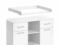 Vicco Cómoda cambiador 113x70x109 leonie Blanco