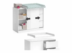 Vicco Mueble De Bebé|Cómoda cambiador 113x53x93 ruben