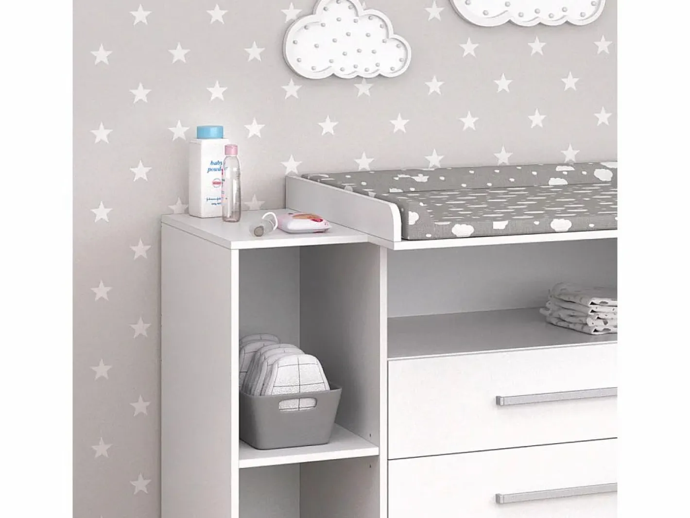 Vicco Mueble De Bebé|Cómoda cambiador 113x53x100 oskar