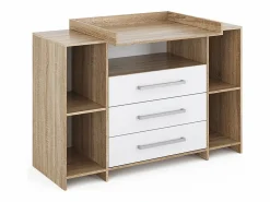 Vicco Mueble De Bebé|Cómoda cambiador /sonoma 143x70x100 oskar