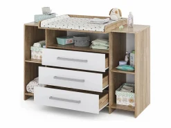 Vicco Mueble De Bebé|Cómoda cambiador /sonoma 143x70x100 oskar