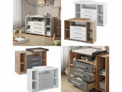 Vicco Mueble De Bebé|Cómoda cambiador /sonoma 143x70x100 oskar