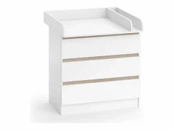 Vicco Cómoda cambiador /sonoma 80x76x87 emma Blanco Hot