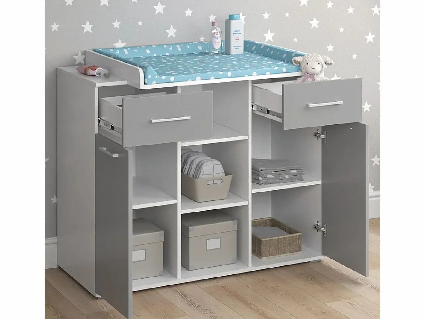 Vicco Mueble De Bebé|Cómoda cambiador 113x70x109 leonie