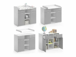 Vicco Mueble De Bebé|Cómoda cambiador 113x70x109 leonie