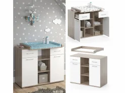 Vicco Mueble De Bebé|Cómoda cambiador sonoma 113x70x109 leonie