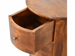 Cómoda Chestnut Drum con 3 cajones^ Best