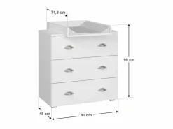 Petits-Meubles Cómoda con cambiador Lio Blanco Outlet