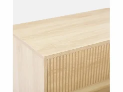 Cómoda con efecto madera, 3 cajones madera clara^Sweeek