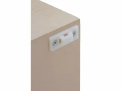 Cómoda de 3 cajones chapada en madera de roble y color Beige Clearance