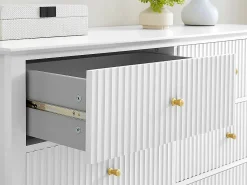 Vente-unique Cómoda de 6 cajones de MDF en color - NARIVA Blanco New