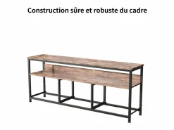 Cómoda de dormitorio con iluminación LED y 3 cajones - Mueble multifuncional para dormitorio y salón - Aparador robusto y resistente - 108 x 30 x 57 cm -^ Best