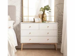 Cómoda de Lacado 76 x 100- Vichy Blanco Online