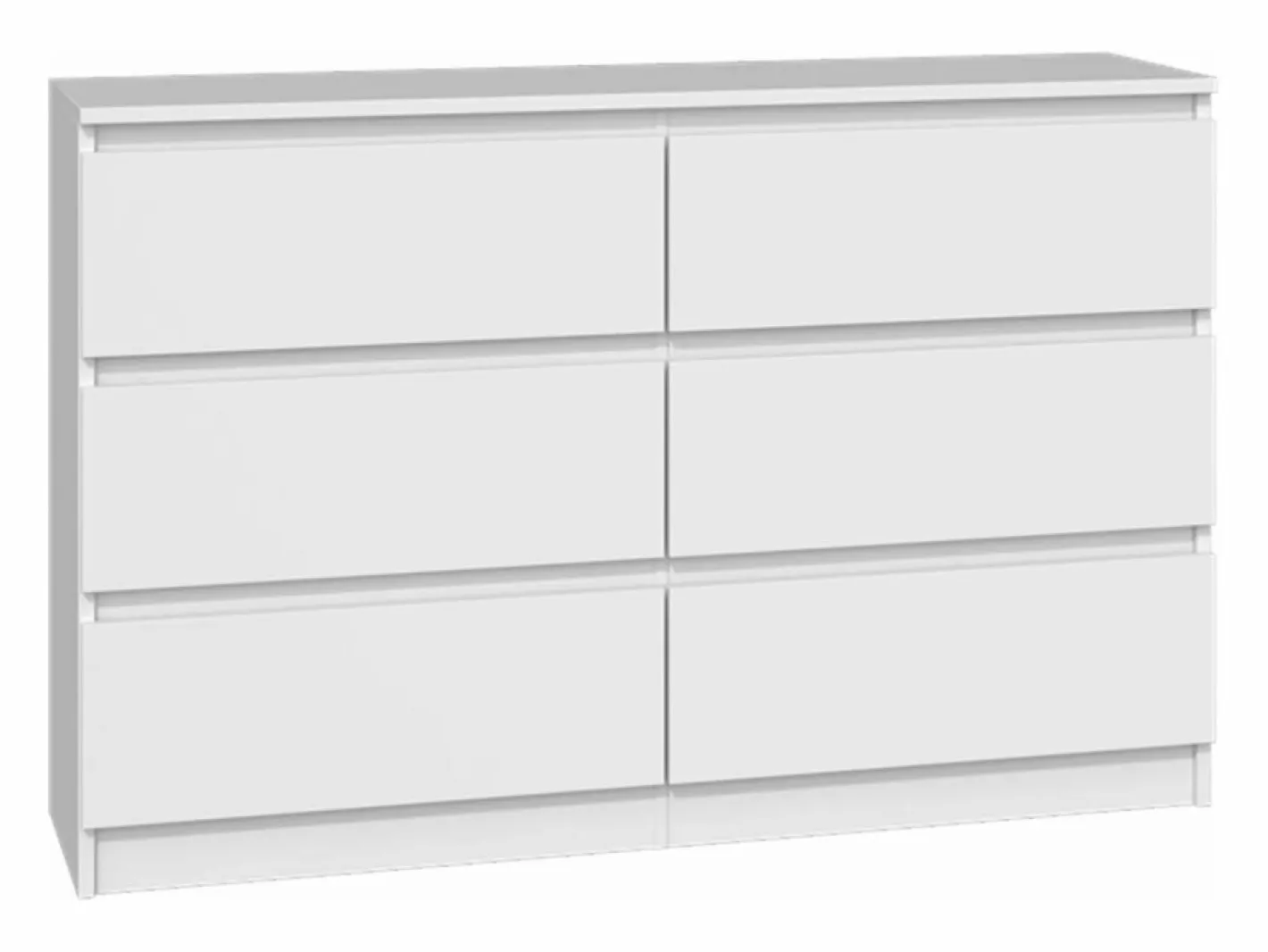 SELSEY Cómoda|Cómoda de seis cajones - 120 cm - - MALWA