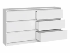 SELSEY Cómoda|Cómoda de seis cajones - 138 cm - - MALWA