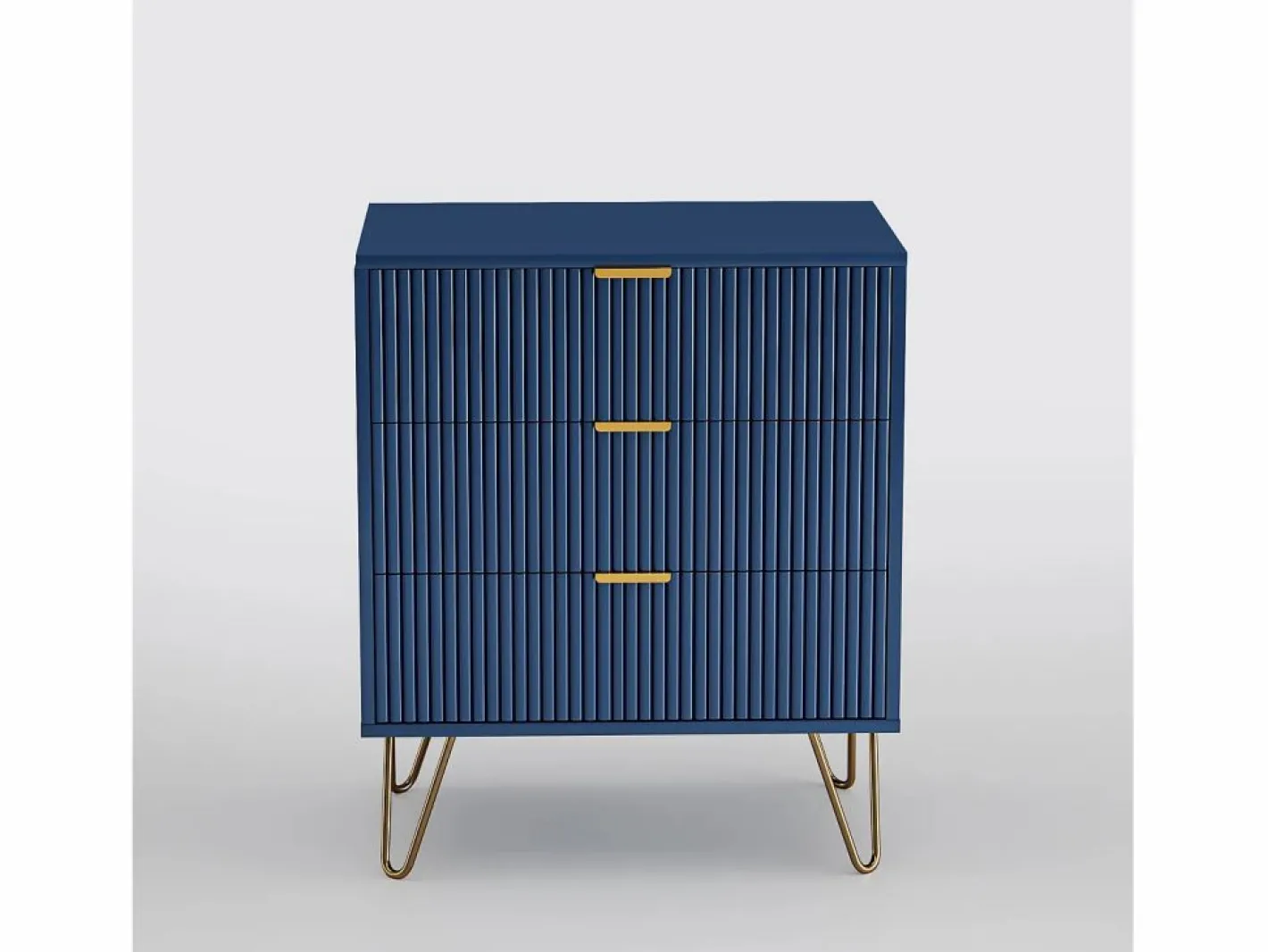 Cómoda de tres cajones, mueble de almacenaje, con tiradores dorados, mesita de noche, 60 x 40 x 70 cm, color^ Sale