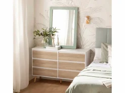 Cómoda doble de Lacado Blanco-Natural 76 x 120- Kemi^ New