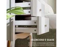 Homcom Mueble De Bebé|Cómoda Kiwita 4 cajones 98,5x60x40 cm