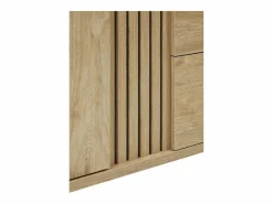 Meublorama Cómoda para bebé robusta con cambiador integrado color roble dorado colección TOMMY. Marru00f3n Clearance