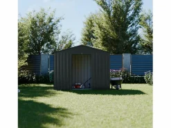 Sweeek Caseta De Jardín|Cobertizo de jardín con kit de anclaje de 2.71m² antracita