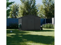 Sweeek Caseta De Jardín|Cobertizo de jardín con kit de anclaje de 2.71m² antracita