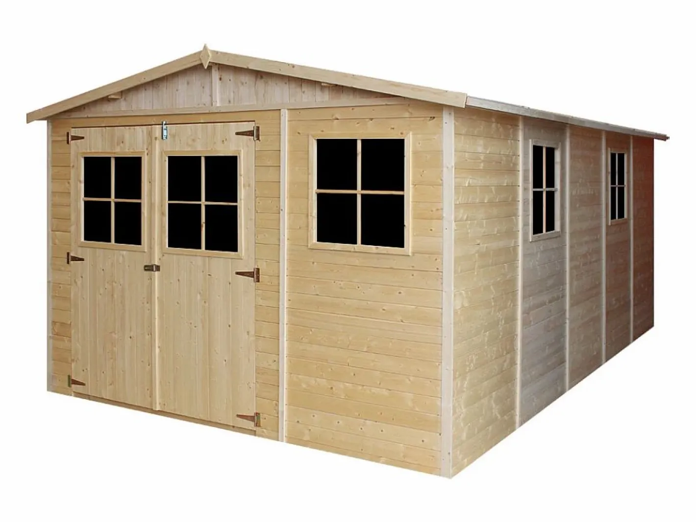 Cobertizo de madera con suelo tratado - 324x516 cm /15 m² - M337+M337G^Timbela Sale