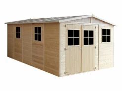 Cobertizo de madera con suelo tratado - 324x516 cm /15 m² - M337+M337G^Timbela Sale