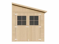 Timbela Caseta De Jardín|Cobertizo de madera sin pared lateral con suelo tratado - 6.1 m² - M339A+M339G