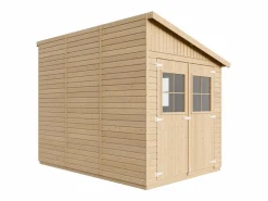 Timbela Caseta De Jardín|Cobertizo de madera sin pared lateral con suelo tratado - 6.1 m² - M339A+M339G