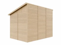 Timbela Caseta De Jardín|Cobertizo de madera sin pared lateral con suelo tratado - 6.1 m² - M339A+M339G