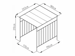 Cobertizo para bicicletas multifunción de acero galvanizado - COPERNO^EXPERTLAND Best
