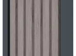 Cobertizo para leña de acero efecto madera 4,9 estéreos 242 x 89 x 190 cm WINWOOD^EXPERTLAND Discount