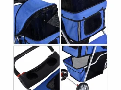 Cochecito para perro y gato 75x45x97 cm^PawHut Hot