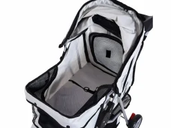PawHut Cochecito para perro y gato 75x45x97 cm Gris