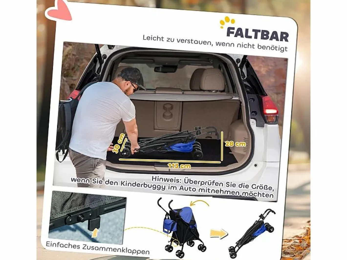 Transportín De Paseo Para Animales|Cochecito plegable para perros y gatos hasta 4 kg, poliéster, oscuro, con ventanas de malla y almacenaje (76x44x103 cm)