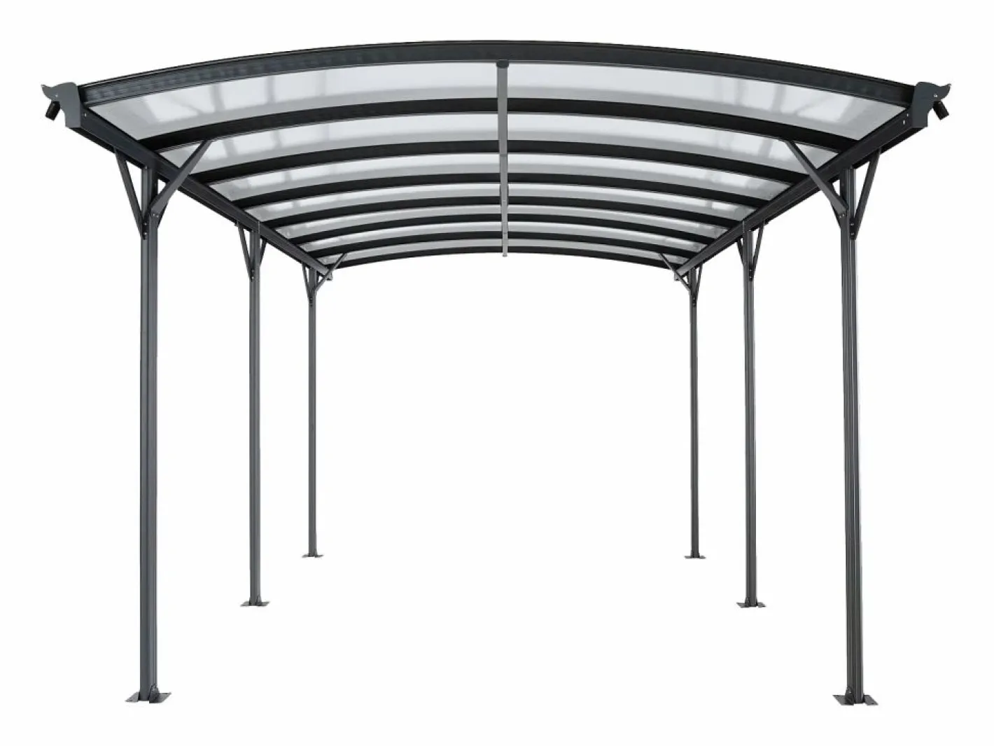 EXPERTLAND Cochera|Cochera de aluminio autoportante para coche - 1 coche - 15,15 m² - - BARESA
