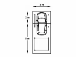 Cochera de madera para coche - 13,48 m² - 3,06 x 7,06 m^Habitat et jardin Best
