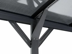 EXPERTLAND Cochera doble de aluminio para coches - 2 plazas - 30 m² - - BARESA Gris antracita Clearance