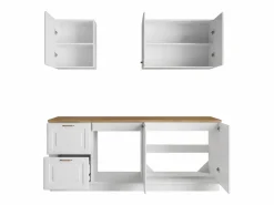 Cocina completa - Con encimera de 200 cm - Blanca y natural - CELOMIA^Vente-unique Clearance