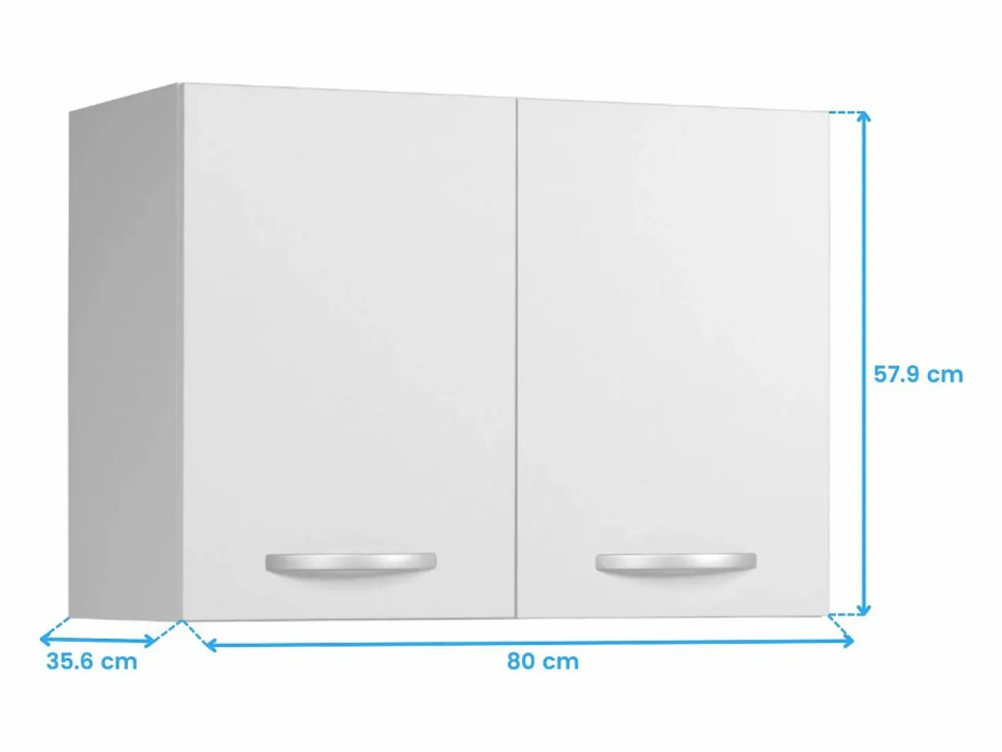 Cocina Completa|Cocina Eko Contemporánea Blanca con 4 Módulos Aéreos y 5 Bajos (SIN Campana)