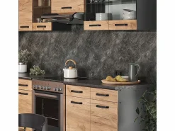 Vicco Cocina esquinera oro power roble/antracita 270x60x81.6 rick Color natural oscuro Online