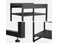 Sweeek Materiales Y Utensilios De Cocina|Cocina exterior de acero 2 estantes l80cm