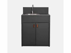 Cocina exterior de acero con fregadero y 2 puertas, 80cm^Sweeek New